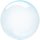 Luftballon Blau Crystal Clearz kugelrund Folie ø56cm