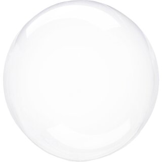 Anagram Folienballon Klar ø56cm Crystal Clearz kugelrund-1St