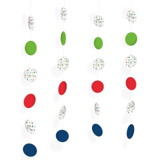 Riethmüller Deko-Hänger Lets Party Konfetti Papier 130cm 4St-1Set