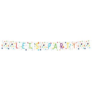 Riethmüller Girlande Lets Party Konfetti Papier 185 x 19cm-1St
