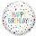 Anagram Happy Birthday Confetti Folienballon ø45cm