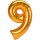 Anagram Folienballon -Zahl 9- Gold 134cm-1St