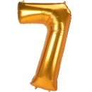 Anagram Folienballon -Zahl 7- Gold 134cm-1St