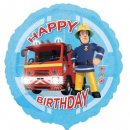 Luftballon Feuerwehrmann Sam Happy Birthday Folie...