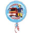 Luftballon Feuerwehrmann Sam Happy Birthday Folie ø43cm