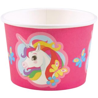 Riethmüller Eisbecher Einhorn Papier 270 ml 8St-1Set