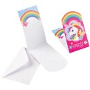 Riethmüller Einladungskarten Einhorn Papier 8St-1Set