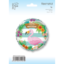 Flexmetal Folienballon Flamingo Happy Birthday...