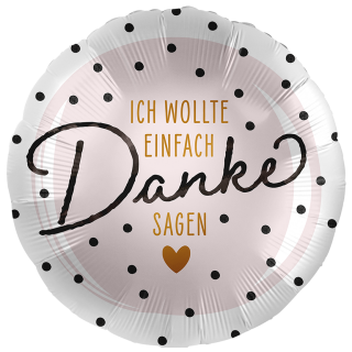 Premioloon Folienballon ich wollte einfach Danke sagen  ø71cm-1St