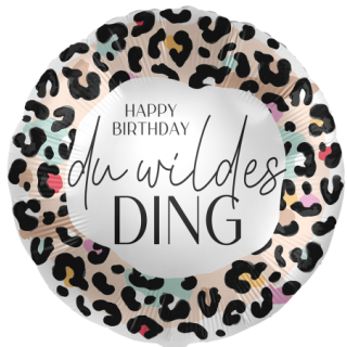 Premioloon Folienballon Happy Birthday Du wildes Ding  ø71cm-1St