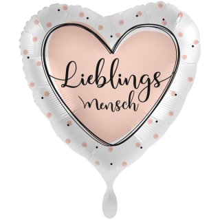 Luftballon Lieblings Mensch Folie &oslash;71cm