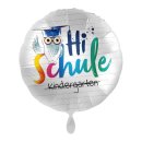 Luftballon Hi Schule Eule Folie &oslash;43cm