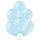 8 Luftballons Blau-Hellblau Pastel &oslash;30cm