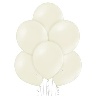 8 Luftballons Elfenbein-Vanille Metallic ø30cm