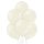 8 Luftballons Ballon Elfenbein-Vanille Metallic ø30cm