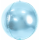 Partydeco Folienballon Hellblau ø40cm kugelrund-1St