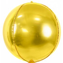 Partydeco Folienballon Gold ø40cm kugelrund-1St