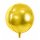 Luftballon Gold kugelrund Folie &oslash;40cm