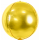 Partydeco Folienballon Gold ø40cm kugelrund-1St