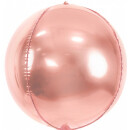 Partydeco Folienballon Rosegold ø40cm kugelrund-1St