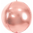 Partydeco Folienballon Rosegold ø40cm kugelrund-1St