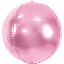Partydeco Folienballon Rosa ø40cm kugelrund-1St