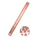 Partydeco Konfettikanone Herzen Rosegold 60cm-1St