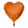 Herzballon Orange Folie &oslash;45cm
