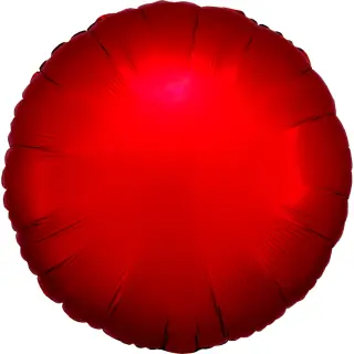 Anagram Folienballon Rot Satin ø45cm unverpackt-1St