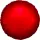 Anagram Folienballon Rot Satin ø45cm unverpackt-1St
