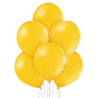 8 Luftballons Gelb-Ocker Pastel &oslash;30cm