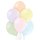 8 Luftballons Mix-Hell Pastel ø30cm