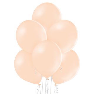 8 Luftballons Orange-Pfirsichcreme Pastel &oslash;30cm