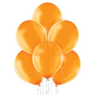 8 Luftballons Orange Kristall &oslash;30cm