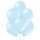 8 Luftballons Blau-Hellblau Metallic &oslash;30cm