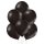 8 Luftballons Schwarz Metallic &oslash;30cm
