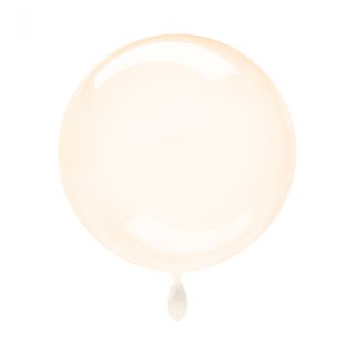 Luftballon Orange Crystal Clearz Petite Folie &oslash;25cm