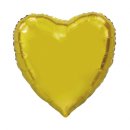 Herzballon Gold Folie-Jumbo ø85cm