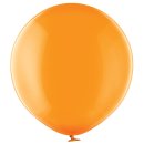 2 Riesenballons Orange Kristall kugelrund &oslash;60cm