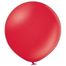 2 Riesenballons Rot-Kirschrot Metallic kugelrund...