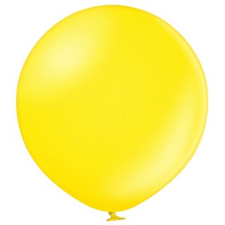 Riesenballon Gelb-Zitronengelb Metallic kugelrund ø60cm