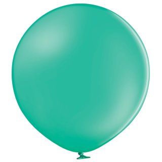 2 Riesenballons Gr&uuml;n-Waldgr&uuml;n Pastel kugelrund &oslash;60cm