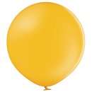 2 Riesenballons Gelb-Ocker Pastel kugelrund &oslash;60cm