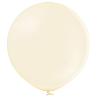 2 Riesenballons Elfenbein-Vanille Pastel kugelrund ø60cm