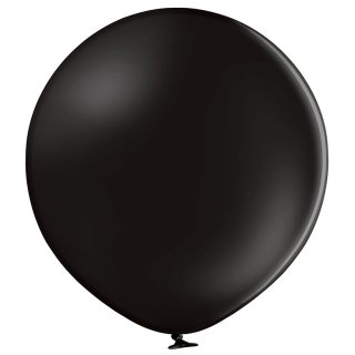 2 Riesenballons Schwarz Pastel kugelrund &oslash;60cm