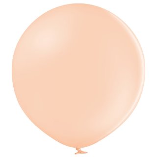 2 Riesenballons Orange-Pfirsichcreme Pastel kugelrund &oslash;60cm