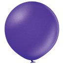 2 Riesenballons Violett Metallic kugelrund &oslash;90cm