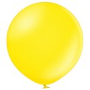 2 Riesenballons Gelb-Zitronengelb Metallic kugelrund...