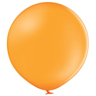 2 Riesenballons Orange Pastel kugelrund ø90cm