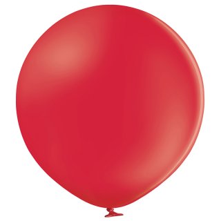 Riesenballon Rot Pastel kugelrund ø90cm